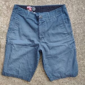 Vintage Y2K 2000s VOLCOM Faded Blue Casual Skater Skate Shorts Mens Size 30